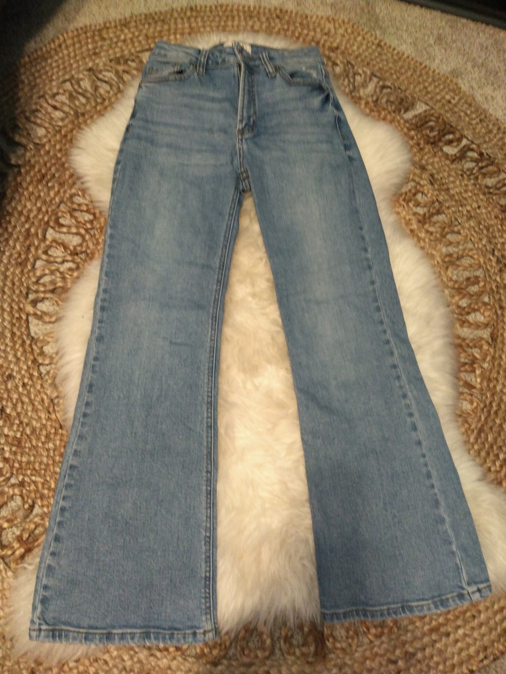L.TJ Medium Wash Slight flare Jeans Size 24"